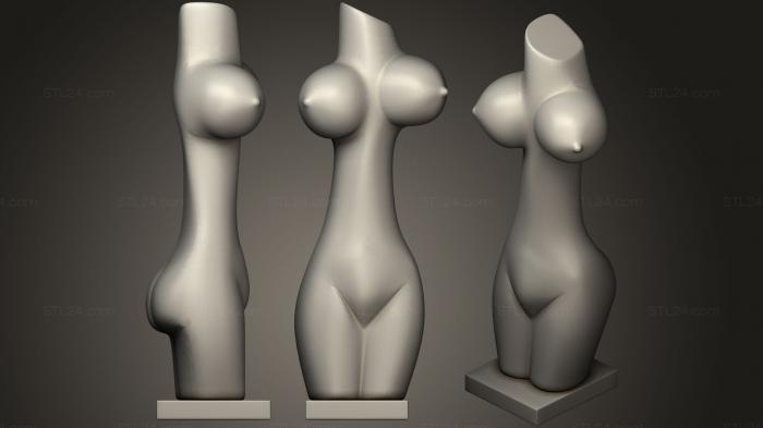 Статуэтки и статуи разные (Скульптура Куртизанки, STKR_0935) 3D модель для ЧПУ станка